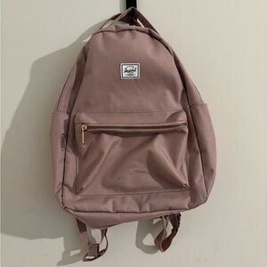 Herschel Supply Co Nova Mid Volume Backpack in Dusty/Ash Rose with Gold Zippers